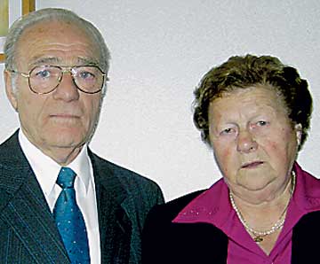 Gratulationsbild von Hilda und Johann Barth
