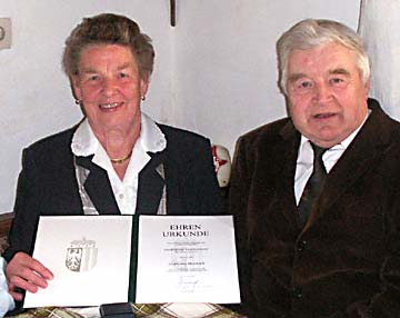 Gratulationsbild von Anna und Friedrich Buchmayr