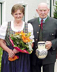 Gratulationsbild von Hildegard und Franz Dornmayr