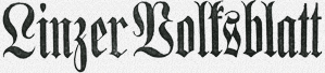 Historisches Logo der Zeitung »Linzer Volksblatt«