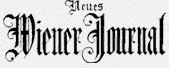 Historisches Logo der Zeitung »Neues Wiener Journal«