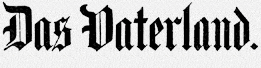 Historisches Logo der Zeitung »Das Vaterland«