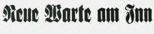 Historisches Logo der Zeitung »Neue Warte am Inn«