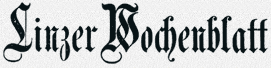 Historisches Logo der Zeitung »Linzer Wochenblatt«